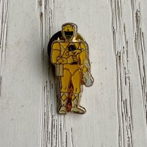 Vintage 1990s Power Rangers Trini enamel lapel pin